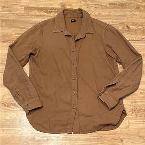 Uniqlo Brown Button Down Shirt